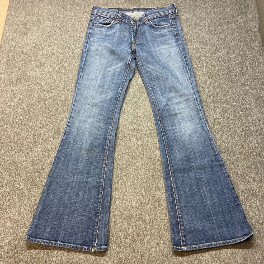 Citizens of Humanity Ingrid 002 Low Waist Flair Jeans Medium Wash 27 Y2K
